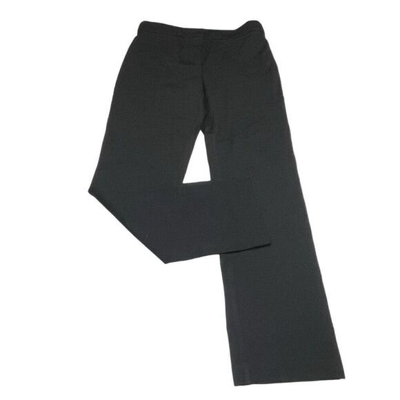 Les Serein Black Striaght Leg Cropped Trousers - Picture 1 of 7